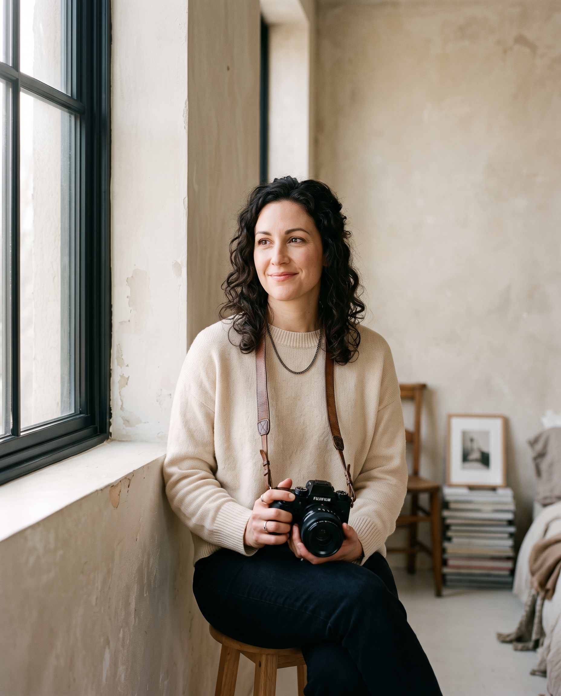 Editorial portrait by Naomi Larsen
